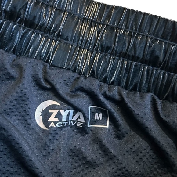 ZYIA - Midnight Bomber Gloss Athletic Shorts- Size Medium - Picture 10 of 14